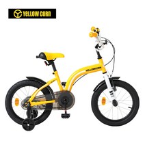 [조코led보조바퀴] 옐로우콘 어린이자전거 BT 16형 아동자전거, 옐로우