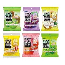 오리히로 곤약젤리 파우치 1박스(12봉지) 8가지 맛, 복숭아 (6개입) x 4봉지+복숭아 (6개입) x 4봉지, 키위 (6개입) x 4봉지