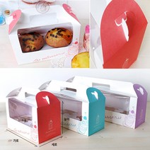 파티스 파스텔 머핀창박스 3구, 1개입, 5장