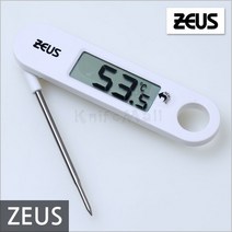 제우스 디지털 접이식 스테이크 온도계 (EM2232) - 화이트, 단품