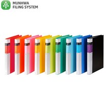 문화 F521-7 PP 인덱스클리어화일 A4 속지40매, 하늘