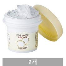 스킨푸드 에그 화이트 포어 마스크, 1개, 2개