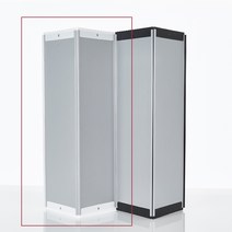 블라인드할인몰 와이드광폭 칼라홀딩도어, F-3. 와이드광폭 그레이+부속 화이트
