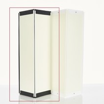 블라인드할인몰 와이드광폭 칼라홀딩도어, F-2. 와이드광폭 아이보리+부속 블랙