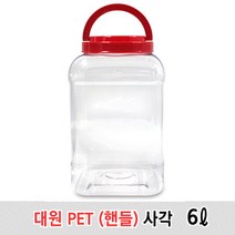 투명 PET병 젓갈병 술병 다용도 페트병 6L, 1개