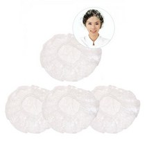 현대교역 일회용비닐캡 샤워비닐캡 위생캡 스팀캡 위생모자 (100장 ) 김장모즈 식당모자 일회용모자 비닐모자 - 한국, 일회용비닐헤어캡(100매)