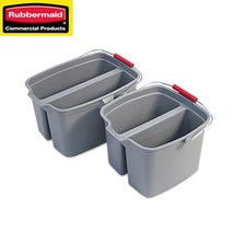 러버메이드 브루트 물통 9.5L 13L 이중물통16L 18L 버킷 바스켓 세차물통, 이중물통 18L
