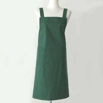 리빙데코 솔리드앞치마, 그린, 1개