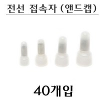 국산 전선접속자 앤드캡 모음 40개입 1.25 2 3.5 5.5, 2ø(40개입)