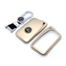 렉서스 메탈 하드 키케이스 키홀더 키커버 크롬 키링세트 악세사리, 아이보리