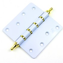 동아열쇠 S714W4040 방문 목문 꼭지경첩 화이트, 상신 S714W4040꼭지경첩(화이트)