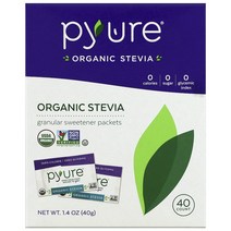 pyure 스테비아 무설탕 40개입, 40g, 1개