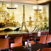 프렌체 맞춤제작 30가지 도시디자인 UV프린팅 포인트벽지, 디자인10