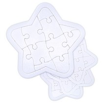 attizone 그리기퍼즐 종이퍼즐 모양퍼즐 퍼즐만들기 그림조각, 04. 별퍼즐(11pcs)