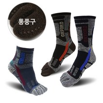 [제프몰]쾌적한 옥스포드 등산 발가락양말 쿠션양말, 남(단목)