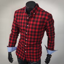 체크 셔츠 남방 NDF979S