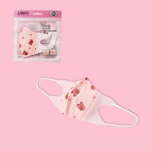 나와아기 일회용유아마스크_5입, 부엉이  5입 핑크