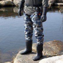 조은산업 수중장화 GD-FB-06 허벅지장화 웨이더, 국방색, 265