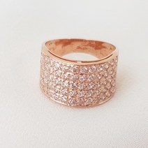 14K 볼드 큐빅 반지