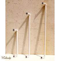 코코디피 수도배관 튼튼한 파이프 옷가게 옷걸이 행거 디스플레이 인테리어 소품, 50cm 흰색