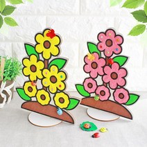 [잼잼아트] 봄꽃 탁상 장식(5인), 분홍