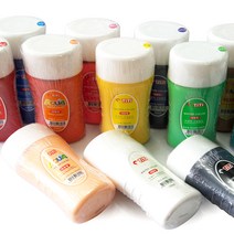 [티티] 수채물감 220ml 낱색 - 수채화물감 그림물감 어린이물감 대용량물감, 주황