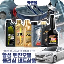 쏘나타(LF) 1.6/2.0(가솔린) 합성엔진오일 플러싱세트, N17 엑스티어탑 5W30 4리터