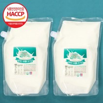 밀크아트 수제요거트 플레인 2000ml 2팩, 무가당 2팩