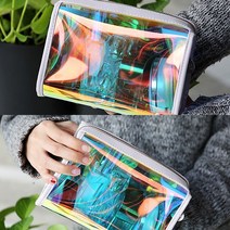제이위드 홀로그램 메이크업 화장품 파우치