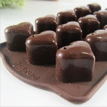 실리콘몰드 - 볼록앙증하트 (15구)