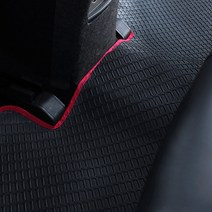 원스 모닝 친환경 차종별 고무카매트 풀세트, 올뉴모닝(오르간폐달11년~16년(3P), 레드테두리