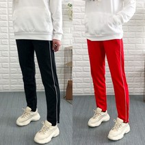 딸기언니 옆라인 2줄 일자핏 트레이닝 바지 6컬러