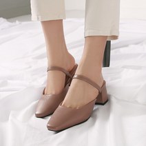 w193004 스트랩 뮬슬리퍼 5cm