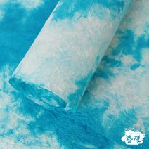 한결한지 염색지 한지염색지 염색한지 줌치염색 한지, 05.뿌림염색지, 09.파란색
