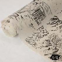 한결한지 고서지 고서벽지 고서한지 그림 문양 인쇄한지, 10.민화4종_06매, 25.고서_검정