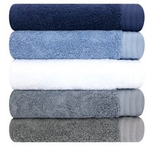 송월타월 호텔수건 40수 200g 코마사, 다크블루, 5개