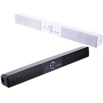 바형 PC 스피커 / 사운드 바 / 6W / 헤드폰 마이크 단자 / 4개유닛 구성 / 멀티 스위치, 블랙, 370992