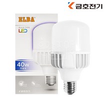 금호전기 번개표 LED 보안등 글러브램프 40W E39, 주광색, 1개
