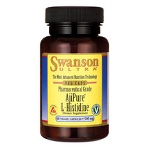 스완슨 울트라 아지퓨어 L-히스티딘 500mg 베지 캡슐, 60개입, 1개