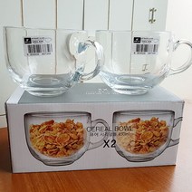 퓨어 시리얼볼 2p 450ml / 유리볼 유리잔 소소볼, 본상품선택