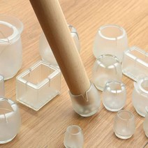 4p 식탁 의자 발 다리 커버 캡 양말 받침 소음방지, 4개 1세트