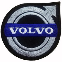 와펜 D722 - VOLVO 로고 블랙 마크 패치