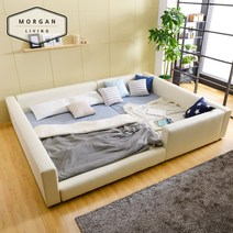 모건리빙 BEST 보니타 저상형 패밀리침대, 03_보니타 코지형 프레임 SS+SS(그레이)