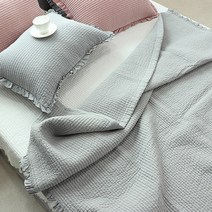 집에 프릴 피그먼트 워싱 아사 60수 스프레드, 그레이
