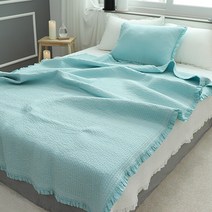 집에 프릴 피그먼트 워싱 아사 60수 스프레드, 스카이블루