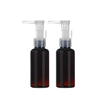 허브스프레이 오일펌프용기 50-400ml, 2개, 60ml갈색/투명캡