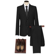 AS19001 데일리 베이직 블랙 슬림핏 정장 (봄/가을) [결혼식하객패션 남자정장 남자수트 남자캐주얼정장 남성정장 남자면접정장 결혼식정장 세미정장 여름정장 봄정장 가을정장]