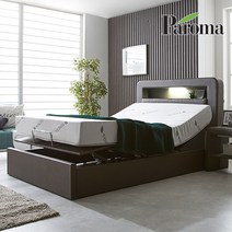 세진침대 파로마 내 몸에 맞추는 편안함! 제프리 LED 모션베드 전동침대 트윈 슈퍼 싱글 퀸 라텍스 매트리스, 3-4.하이브리드천연라텍스200T_모카그레이