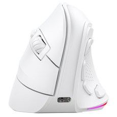 아이노트 LED 충전식 9버튼 무선 블루투스 버티컬 마우스 VM530RB WHITE