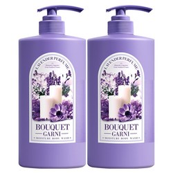 부케가르니 모이스처 바디워시 라벤더퍼퓸, 1L, 2개